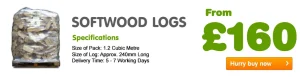 softwood firewood logs online British kiln-dried firewood logs september 2026